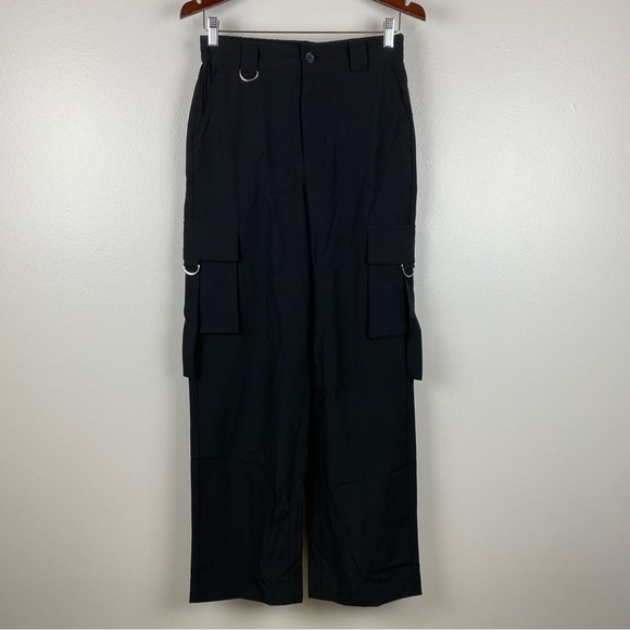 Halara High Waisted Button Zipper Multi Pockets Straight Leg Cargo Pants M NWT - Picture 4 of 12